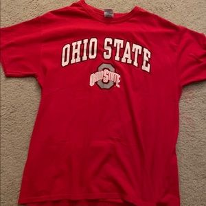 red ohio state tshirt